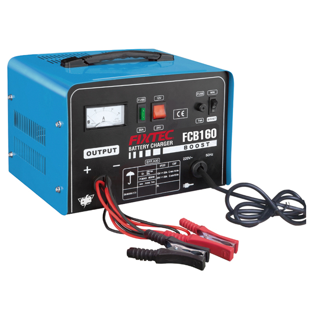 FIXTEC Car Rechargeable Battery Charger 12V/24V Automatic Battery Charger for Car Truck Motorcycle