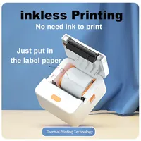 Mesin pembuat Label berperekat, Printer Mini iOS Android nirkabel dengan Label untuk baju kantor multifungsi
