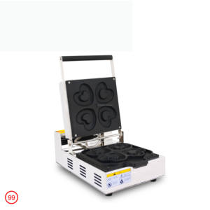 Machine à beignets en forme de cœur, petit <span class=keywords><strong>four</strong></span> électrique, 4 par lot, moules configurables par l'utilisateur, épaisseur réglable, haut de gamme - Product Image 6