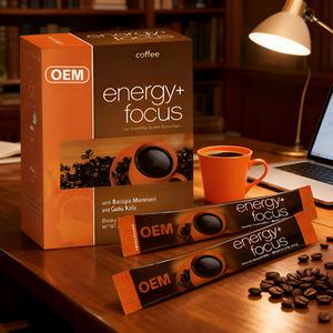 Suplemen makanan kopi instan bubuk kopi hitam Protein instan minuman suplemen Herbal kafein - Product Image 4