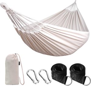 Hamaca de Camping Portátil Ligera de Doble y Individual Plazas, 210T, para Todas las Estaciones, para Viajes y Senderismo al Aire Libre - Product Image 1