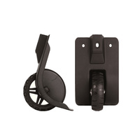 Roues de remplacement pour sac à roulettes, style classique, écologiques, en métal argenté, réglables, personnalisables, avec poignées noires, marque WELFULL