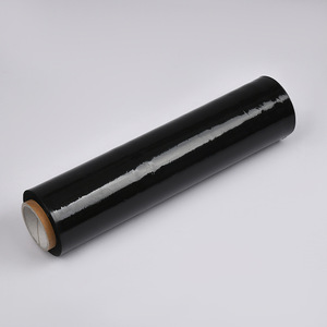 Envoltura elástica negra transparente Envoltura móvil Rollo de plástico Embalaje Envoltura manual Rollo de película elástica para embalaje - Product Image 3