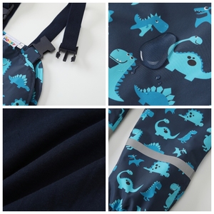 Pantalon imprimé mignon OCE pour enfants, pantalon imperméable pour enfants, salopette de pluie pour enfants-durable et imperméable, pantalon de pluie pour garçons - Product Image 3