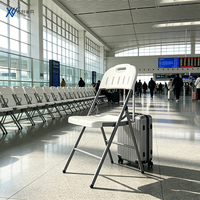 Chaise pliante en plastique personnalisée, portable et empilable, idéale pour les événements - Offre Spéciale