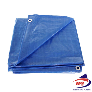 Feuilles de bâche PE bâches en plastique feuille de tissu en couleur stratification bleu poids léger 50 gsm pour couverture tissu imperméable - Product Image 4