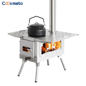 Xách tay thép không gỉ BBQ nướng cho cắm trại ngoài trời và nấu ăn nhà yakitori thịt than gấp bếp gỗ - Product Image 1