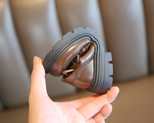 Nouvelles chaussures pour enfants à semelle épaisse, à lacets, en cuir PU, pour l'école - Product Image 5