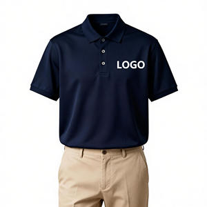 Camiseta de Golf de Poliéster de Alta Calidad, Tejida, con Logotipo Personalizado, Diseño Recortado, ODM, Secado Rápido, Transpirable, Informal, para Exteriores - Product Image 2