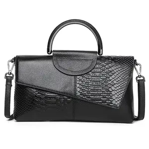 Genuine leather clutch bag banquet clutch women's all-matching graceful shoulder bag women's bag