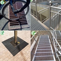 Grille en acier inoxydable 304 à dents pour drainage routier – Fabrication usine