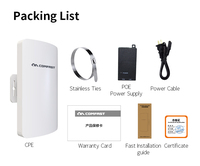 Antenne sectorielle Wi-Fi Comfast 60 degrés 5 GHz pour extérieur, mode pont CPE sans fil longue portée point à point, offre spéciale