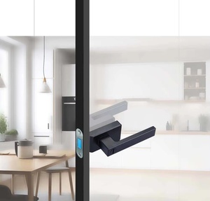 Tirador de puerta antiguo Aleación de aluminio Madera Interior Exterior Cerradura de puerta principal Juego Tiradores de puerta minimalistas - Product Image 5