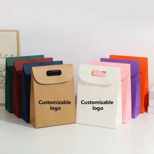 Bán buôn Flip-Top Kraft Túi Quà Tặng giấy với W xử lý biểu tượng tùy chỉnh thân thiện với môi Túi Quà Tặng nhỏ cho khuyến mãi - Product Image 5