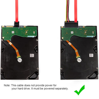 Cable Adaptador Automotriz de Alta Calidad, Personalizable de Fábrica, Impermeable, de SATA de 7 y 15 Pines a 4 Pines y SATA de 7 Pines