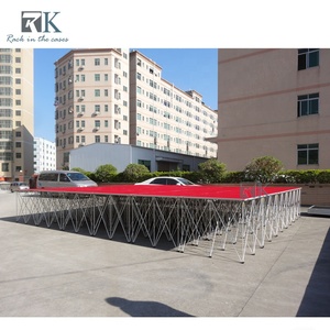 Portable Aluminum <b>Stage</b> Riser Red Carpet with Stairs Smart <b>Stage</b> Sale - Product Image 4