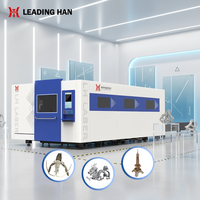 Machine de découpe laser à fibre CNC 3015 Raycus Max 1500w 3000w 6000w, découpeuse laser de tôles 3000x1500mm avec enclos complet
