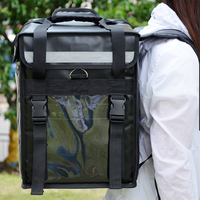Actionneur de serrure de porte de voiture Sac à dos de livraison alimentaire en polyester Sac à dos isolé de livraison de nourriture Sac à dos refroidisseur DF190001