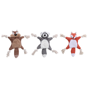 Soft Plush Squirrel <b>Interactive</b> Dog <b>Toy</b> Squeaky Crinkle Chew <b>Toy</b> Molar Training <b>Toy</b> <b>for</b> Indoor Playtime - Product Image 4