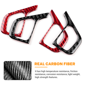 Cornice Decorativa per Volante in Vera Fibra di Carbonio, <span class=keywords><strong>Accessori</strong></span> per Interni Auto Compatibili con <span class=keywords><strong>Renault</strong></span> <span class=keywords><strong>Clio</strong></span> 4 Mk4 IV 2013-2018 - Product Image 5