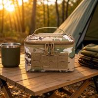 Pochette Tactique Mydays pour Extérieur, Camouflage, Rembourrée, avec Panneaux Diviseurs, Organisateur MOLLE pour Camping et EDC
