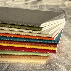 Carnet en papier kraft épaissi A5, reliure simple, cahier de <span class=keywords><strong>devoirs</strong></span>, lignes horizontales, grille, lignes carreales, bloc-notes étudiant - Product Image 3