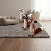 GiGwi Jouet pour chien Premium en peluche sonore, bâton couineur, résistant aux morsures, pour le nettoyage des dents, outil d'auto-entretenissement et anti-ennui