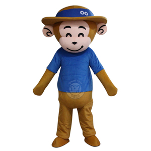 Qiman personalizado tamaño adulto pequeño mono peluche Animal dibujos animados mascota disfraz para la venta - Product Image 1