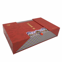 Boîte d'emballage cadeau de luxe personnalisée avec double ouverture de porte gaufrage par stratification brillant/mat pour une protection supérieure avec mousse Eva