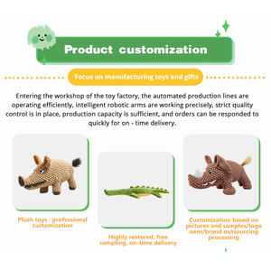 Jouet à mâcher interactif pour animaux <span class=keywords><strong>de</strong></span> compagnie jouet en peluche grinçant pour chiens et chiots jeu d'intérieur - Product Image 6