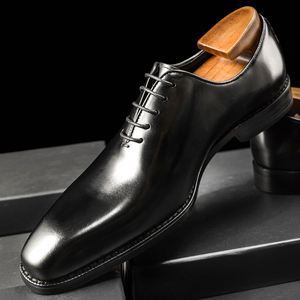 Mocasines de Cuero de Caballo de Alta Gama, Estilo Retro, Casuales, Planos, Cómodos para Caminar, para Hombre - Product Image 3