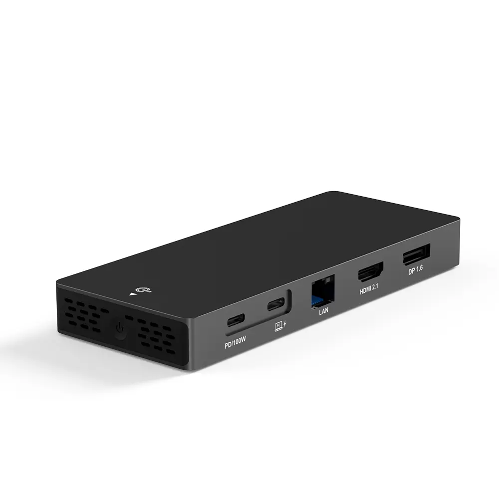 USB C HUB Dongle adaptörü 8K HDMI2.1 DP1.4 10Gbps USB veri bağlantı noktaları 100W güç teslimat SD/TF kart okuyucu USB 3.1/3.2 Gen 2 Hub