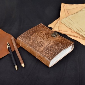 Carnet en cuir de chèvre TC Tree à prix raisonnable, style vintage, fait main, en vente par les exportateurs - Product Image 5