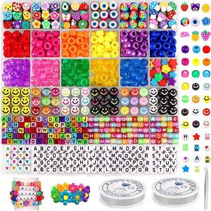 ชุดลูกปัดดินโพลิเมอร์และลูกปัดตัวอักษร 30 สี บรรจุในกล่องพลาสติก - Product Image 1