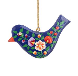 Hecho a mano respetuoso con el medio ambiente papel Mache pájaros festivo árbol de Navidad adornos colgantes al por mayor decoraciones navideñas - Product Image 3