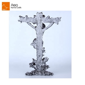 Figuras de la Cruz de Jesús Ecológicas, Imitación de Cobre con Acabado en Marfil, Poliresina Transparente, Diferentes Colores, Estilo Budista - Product Image 2