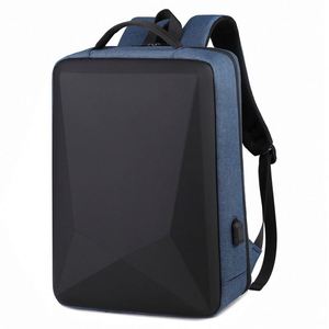 Mochila Negra Personalizada para Portátil, para Hombres, Universidad, Escuela, con Carcasa Rígida, Cierre de Cremallera, Impermeable, para Motocicleta, Venta al Por Mayor - Product Image 1