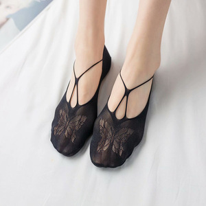 Vớ Nữ Tùy Chỉnh Bằng Cotton Không Lộ Mắt Cá Chân Màu Trơn Chống Trượt Thoải Mái Vô Hình Màu Da Mùa Hè - Product Image 2