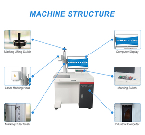 เครื่องแกะสลักเลเซอร์ความแม่นยำสูง ทำจากสแตนเลส สำหรับงานแกะสลักโลหะ พลาสติก และวัสดุอื่นๆ ด้วยไฟเบอร์เลเซอร์ - Product Image 2