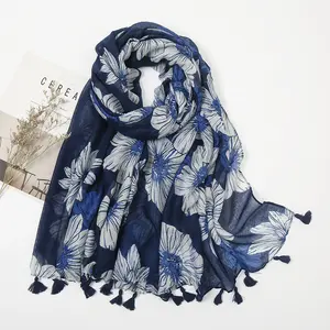 Zifeng OEM bufandas de algodon Breathable Cotton printed Hijab