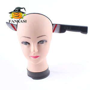 Couteau à tête en plastique FANKASI, accessoire de Halloween, jouet de farce, accessoire de costume pour fête, accessoire de film - Product Image 4