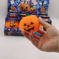 Jouet anti-stress souple en forme de citrouille d'Halloween, extensible, design de dessin animé, matériau TRP, taille personnalisée
