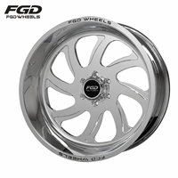 Enjoliveurs de roues flottants personnalisés en alliage d'aluminium forgé 6 ou 8 trous 6x135 6x139.7 6x5.5 8x170 pour RAM 1500 RAM 2500 RAM 3500