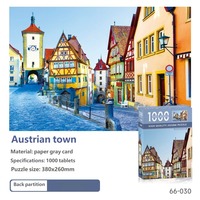 Puzzle personnalisé OEM, paysage artistique fantastique, 1000 pièces, impression haute définition, puzzle en carton