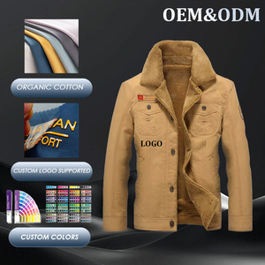 Veste cargo pour homme, prix d'usine, confortable, vêtements d'extérieur, randonnée, hiver, chaud, coupe-vent, doublure en polaire épaisse - Product Image 1