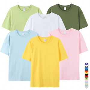 Design OEM Factory Direct Sale Custom Summer Promotional Multi-Color T Shirt 100% Cotton Men's Short-Sleeved Fashion T-shirt - Product Image 2