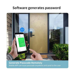 Tuya Smart o TTlock App Control Smart Electronic Door Lock con mango compatible con contraseña de huella dactilar Desbloqueo App Management - Product Image 3