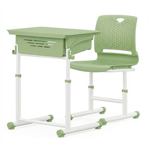 Conjunto de Mesa y Silla Escolar de Diseño Moderno, Ajustable, de Material PP, para Estudiantes Universitarios ST-E05, Silla Escolar, Mesa de Aula, Escritorios ST - Product Image 5