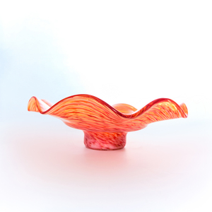 طبق زجاجي متعدد الألوان لتخزين الفواكه، تصميم فاخر غير منتظم الشكل، زينة لغرفة المعيشة والحفلات - Product Image 2