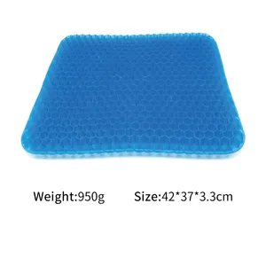 Gel Cushion Orthopedic Comfort Office Chair Gel Seat Cushions Cooling Honeycomb Gel Seat Cushion